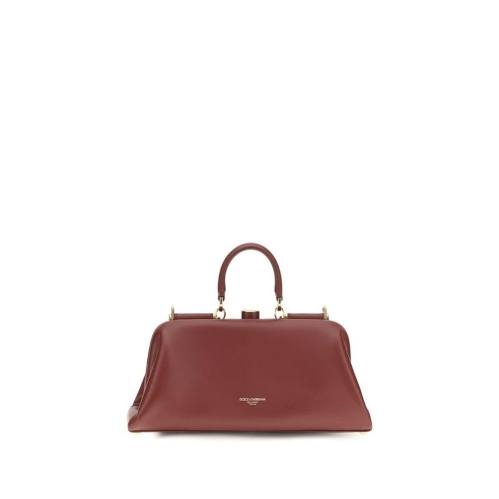 Dolce & Gabbana Red Lamb Ovis Aries Women's Handbag